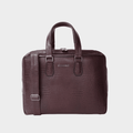 Luxury Bag for Office: Cobbble Croco Executive Laptop Briefcase - Cherry