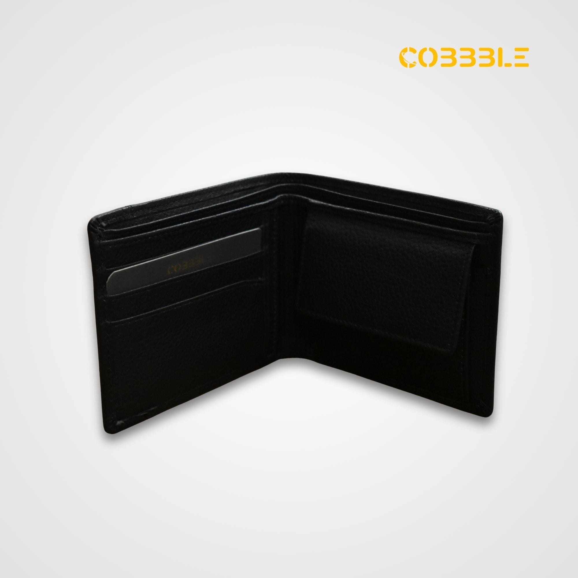 Classic Men’s Leather Bifold Wallet - Black