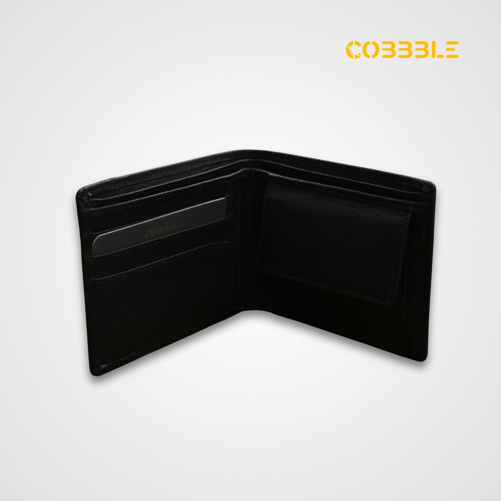 Classic Men’s Leather Bifold Wallet - Black