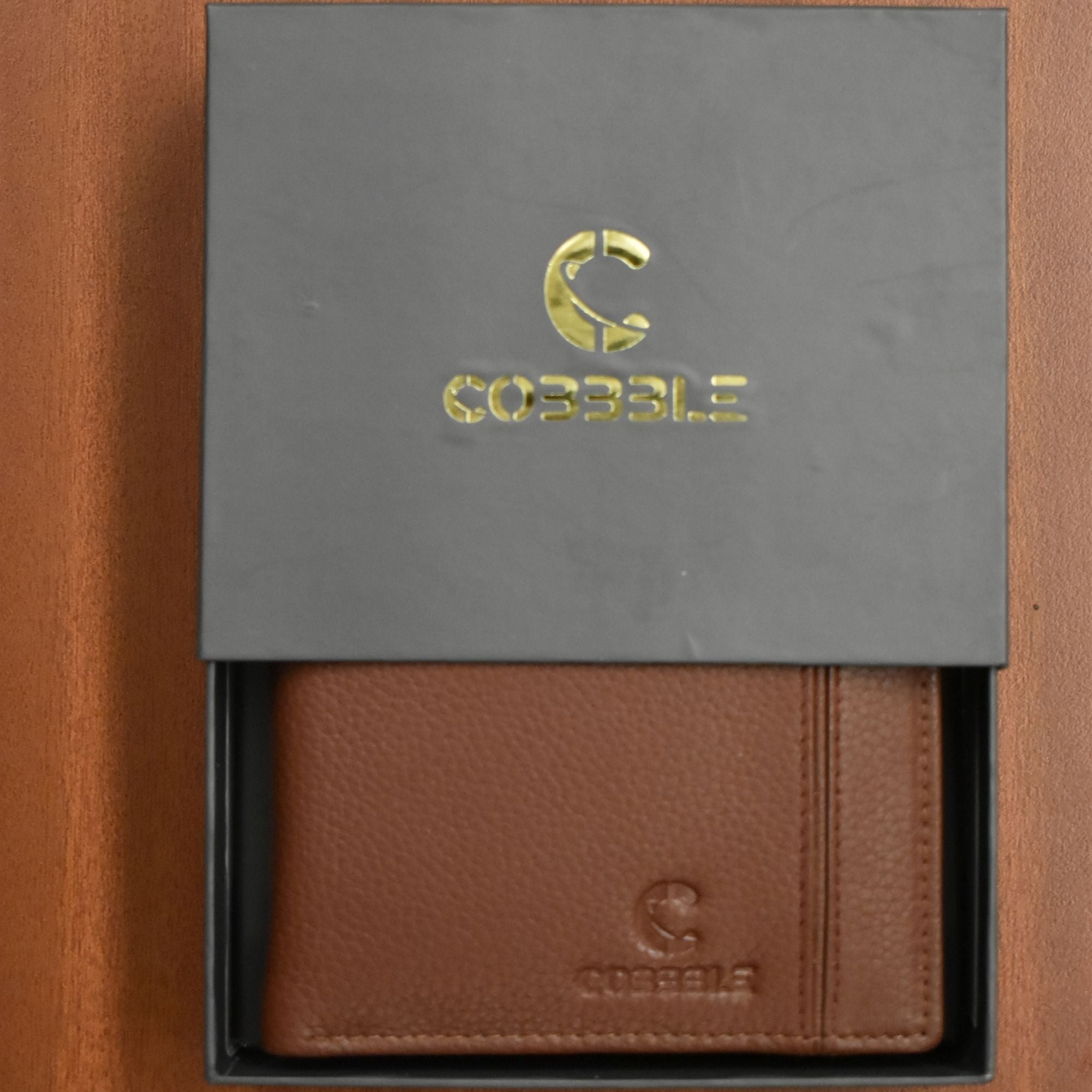 Classic Men’s Leather Bifold Wallet - Cherry