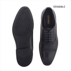 Luxury Shoes: Cobbble Fusion Genuine Leather Brogue Shoes - Black