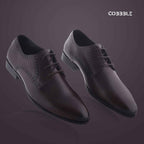 Luxury Shoes for Men - Cobble Genuine Leather Classic Brogue Shoes - Dark Brown