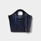 Cobbble Signature Tooled Tote - Blue