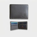Cobbble Duo Leather Wallet - Grey