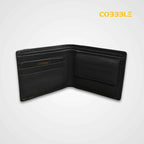 Classic Men’s Leather Bifold Wallet - Grey