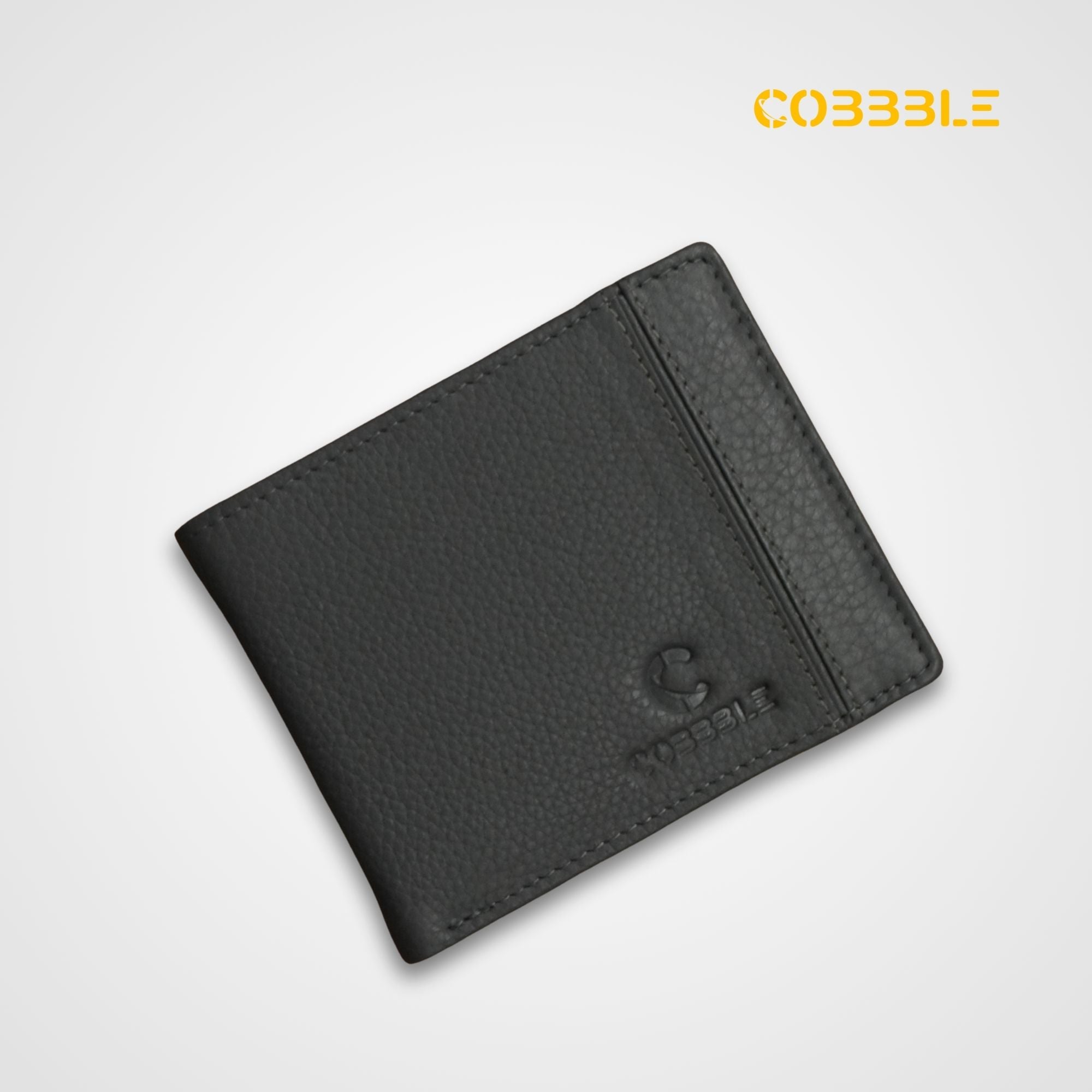 Classic Men’s Leather Bifold Wallet - Grey