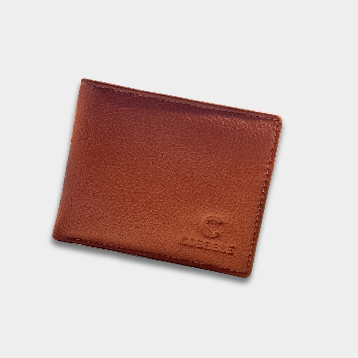 Cobbble Duo Leather Wallet - Tan