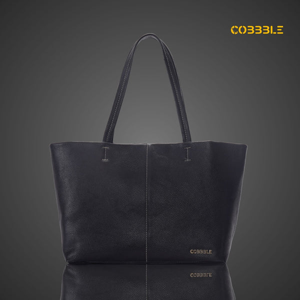 Cobbble Classic Tote Bag - Black