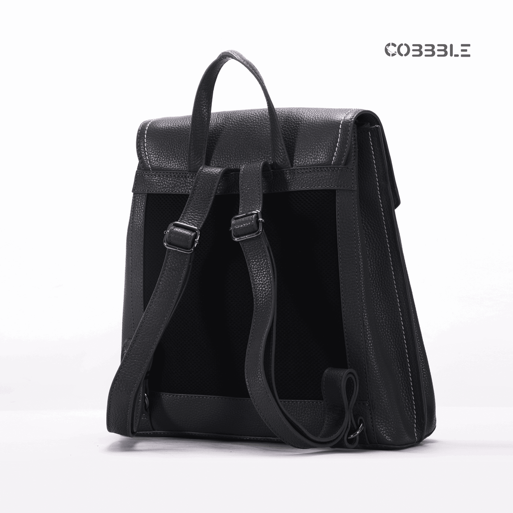 Leather Backpack for Women - Cobbble Woman Mabel Flap Backpack