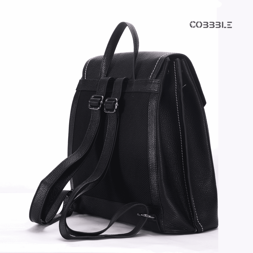 Leather Backpack for Women - Cobbble Woman Mabel Flap Backpack