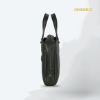 Cobbble Croco Executive Laptop Briefcase - Olive Leather