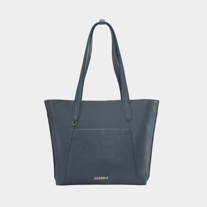 Cobbble Woman Metro Shoulder Bag - Grey, Multi-Pocket