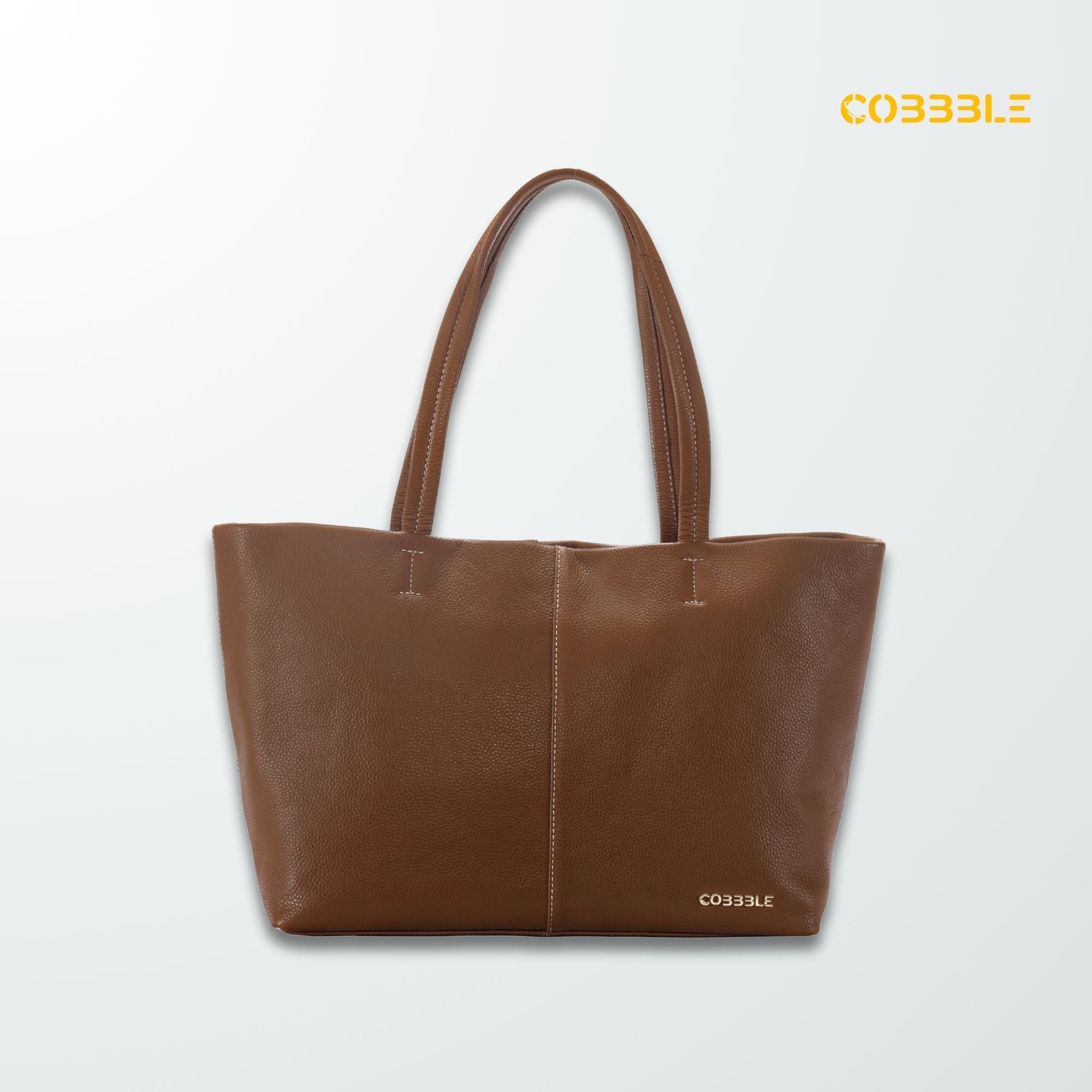 Cobbble Classic Tote Bag - Tan