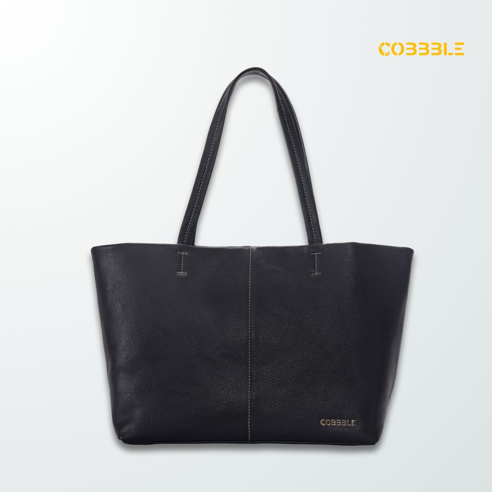 Cobbble Classic Tote Bag - Black