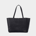 Leather Tote Bag for Women - Cobbble Classic Tote Bag - Black