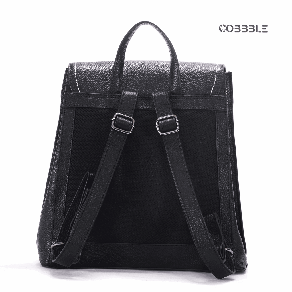 Leather Backpack for Women - Cobbble Woman Mabel Flap Backpack