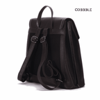 Leather Backpack for Women - Cobbble Mabel Flap Backpack in Dark Brown