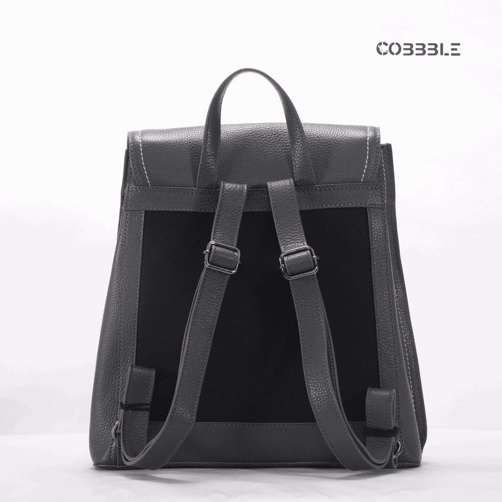 Leather Backpack for Women - Cobbble Woman Mabel Flap Backpack