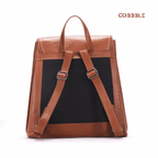 Leather Backpack for Women – Cobbble Mabel Flap Backpack in Tan