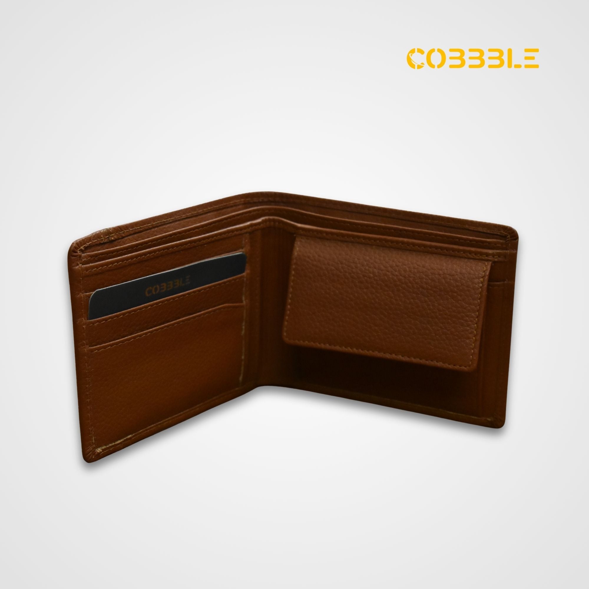 Classic Men’s Leather Bifold Wallet - Tan