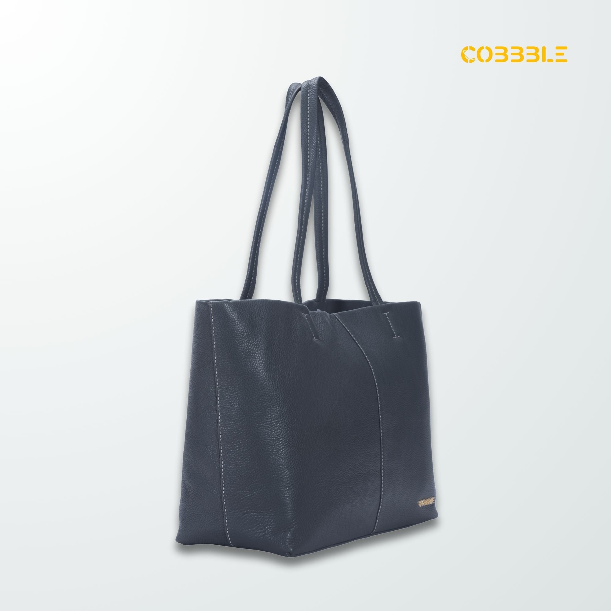 Cobbble Classic Tote Bag - Grey