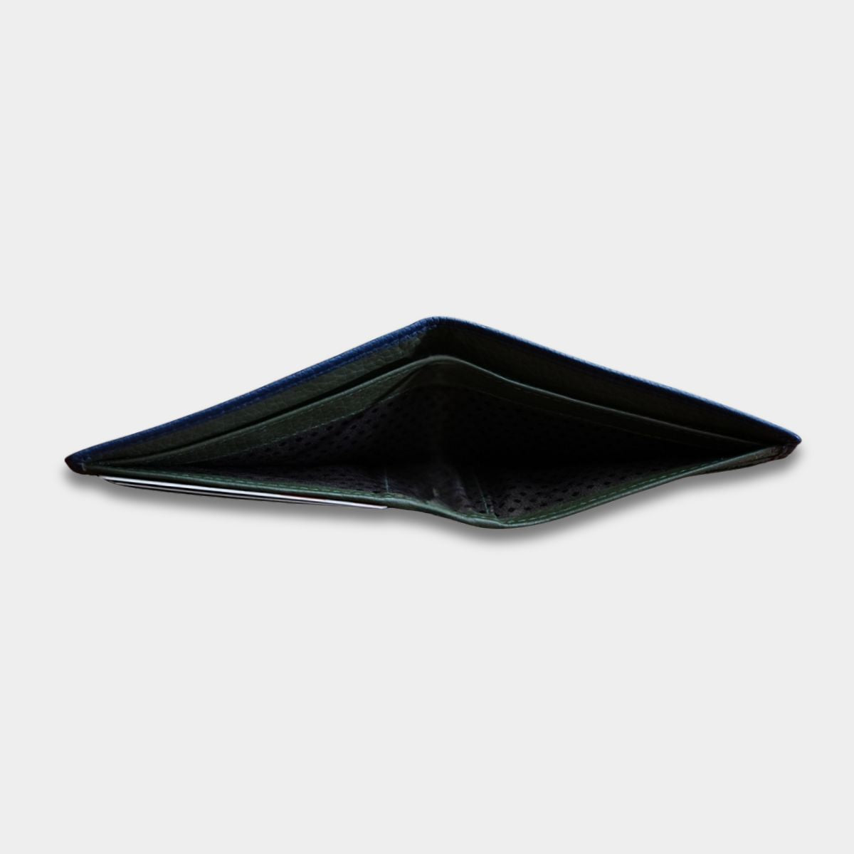 Cobbble Duo Leather Wallet - Blue