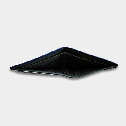 Cobbble Duo Leather Wallet - Blue