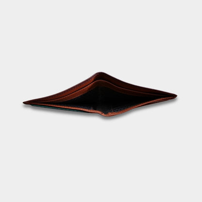 Cobbble Duo Leather Wallet - Brown
