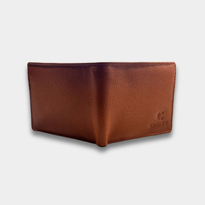 Cobbble Duo Leather Wallet - Tan