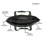 Luxury Shoulder Bag - Cobbble Woman Metro Shoulder Bag in Olive Green