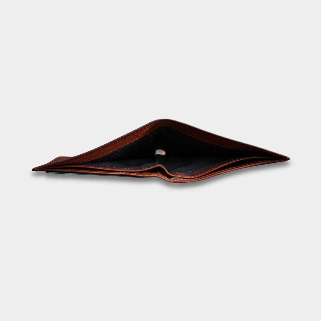 Cobbble Duo Leather Wallet - Brown