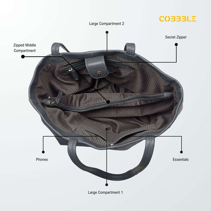 Cobbble Classic Tote Bag - Grey