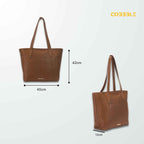 Luxury Shoulder Bag - Cobbble Woman Metro Shoulder Bag in Tan