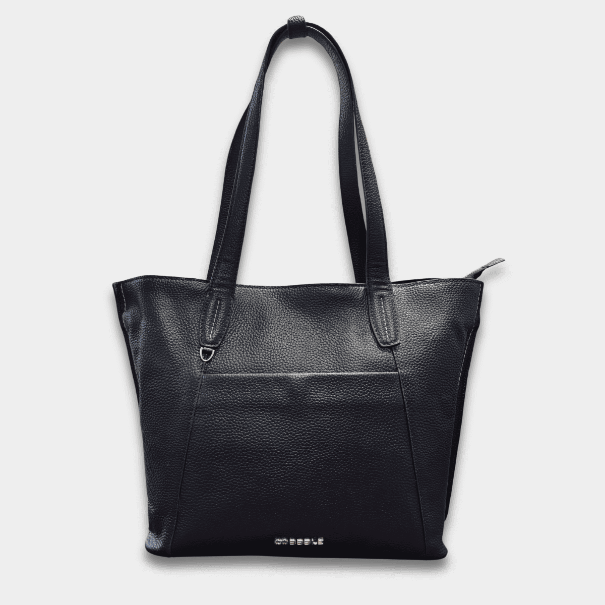 Cobbble Woman Metro Shoulder Bag - Black , Multi-Pocket