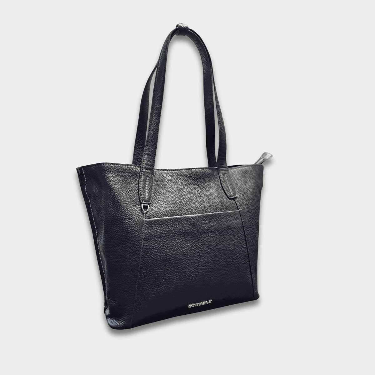 Cobbble Woman Metro Shoulder Bag - Black , Multi-Pocket