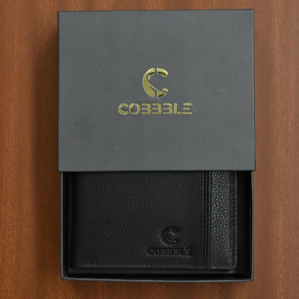 Classic Men’s Leather Bifold Wallet - Black