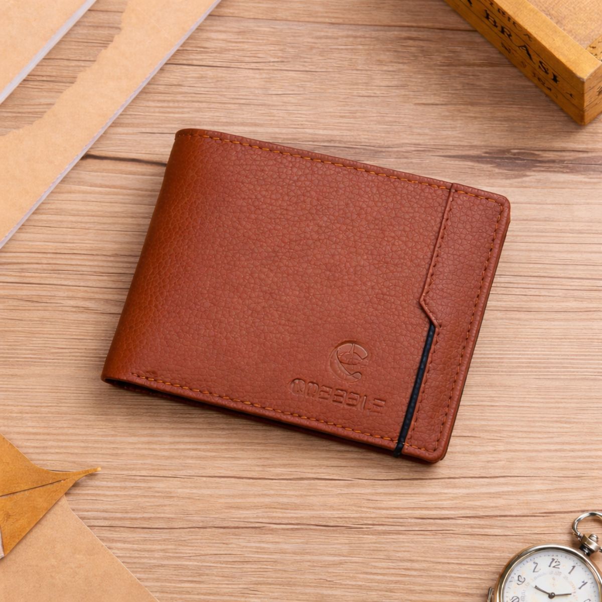 Cobbble Bumble Leather Wallet