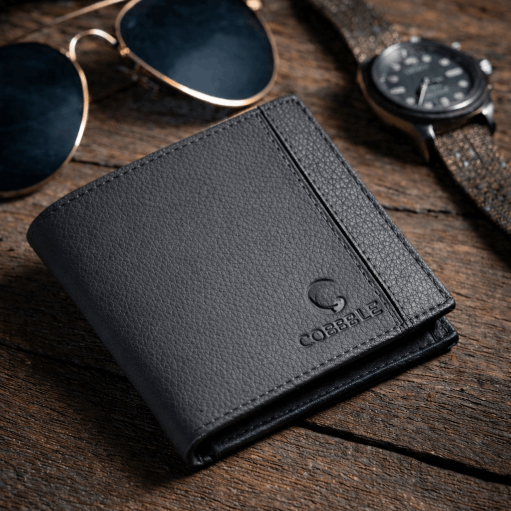 Classic Men’s Leather Bifold Wallet - Grey