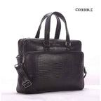 Stylish Laptop Bags for Men - Cobbble Croco Classic Laptop Briefcase