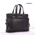 Stylish Laptop Bags for Men - Cobbble Croco Classic Laptop Briefcase