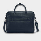 Cobbble Flat Grain Cambridge Laptop Briefcase - Blue
