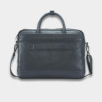 Luxury Laptop Bag - Cobbble Flat Grain Cambridge Laptop Briefcase - Grey